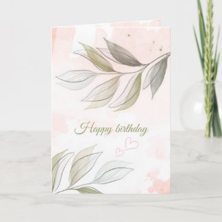 A Soft Touch Birthday Card Kort