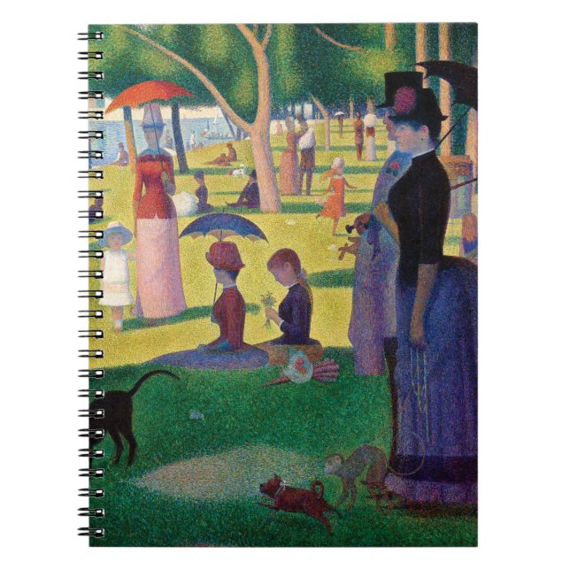 A Söndag eftermiddag om La Grande Jatte av Seurat Anteckningsbok (Framsidan)