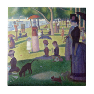 A Söndag eftermiddag om La Grande Jatte av Seurat Kakelplatta