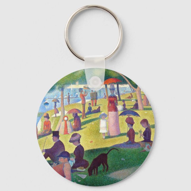 A Söndag eftermiddag om La Grande Jatte av Seurat Nyckelring (Framsida)
