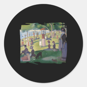 A Söndag eftermiddag om La Grande Jatte Runt Klistermärke