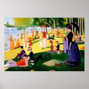 A Söndag eftermiddag på ön La Grande Jatte Poster