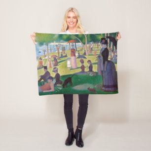 A Söndag eftermiddag vid La Grande Jatte, Seurat Fleecefilt