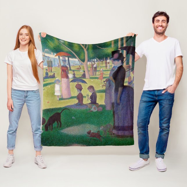 A Söndag eftermiddag vid La Grande Jatte, Seurat Fleecefilt (På plats)