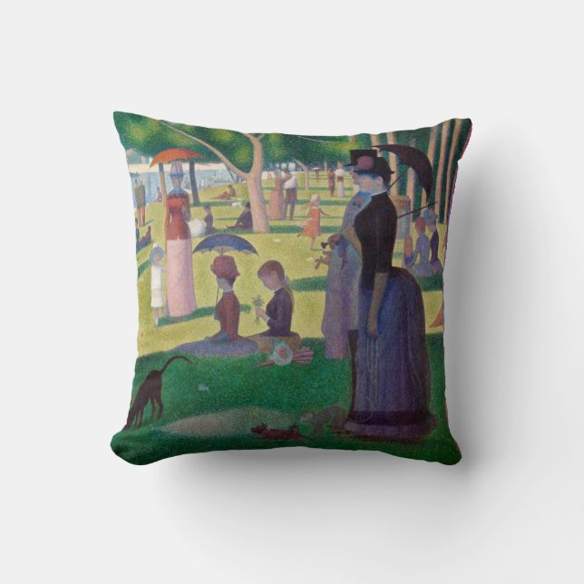 A Söndag eftermiddag vid La Grande Jatte, Seurat Kudde (Framsida)