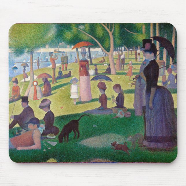 A Söndag eftermiddag vid La Grande Jatte, Seurat Musmatta (Framsidan)