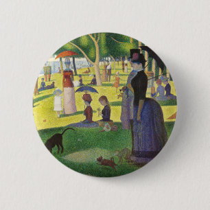 A Söndag om La Grande Jatte av Georges Seurat Knapp