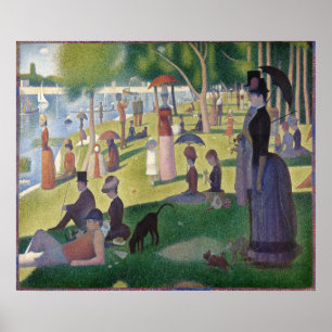 A Söndag om La Grande Jatte av Georges Seurat Poster