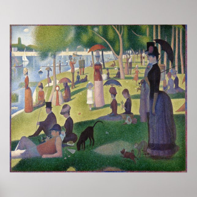 A Söndag om La Grande Jatte av Georges Seurat Poster (Framsidan)