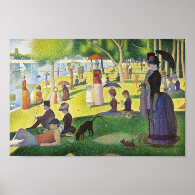 A Söndag om La Grande Jatte av Georges Seurat Poster (Framsidan)