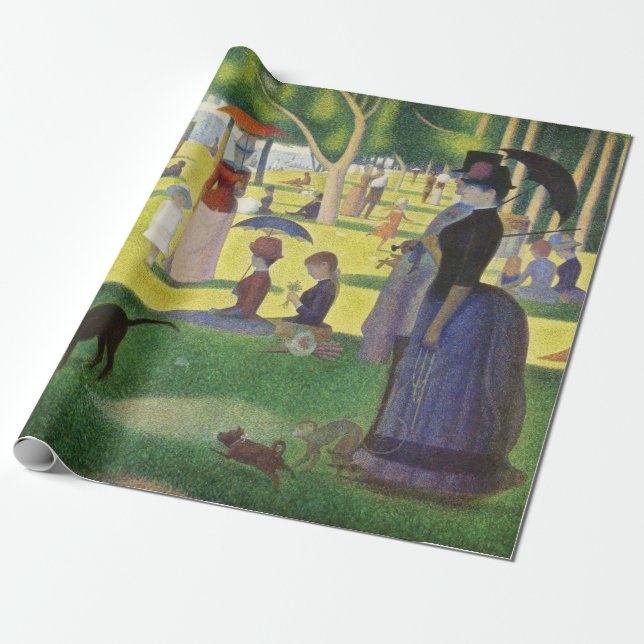 A Söndag om La Grande Jatte av Georges Seurat Presentpapper (Utrullad)