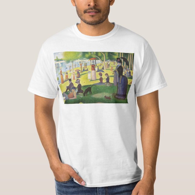 A Söndag om La Grande Jatte av Georges Seurat T Shirt (Framsida)