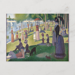 A Söndag om La Grande Jatte av Georges Seurat Vykort