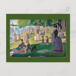 A Söndag om La Grande Jatte av Seurat, konst Vykort