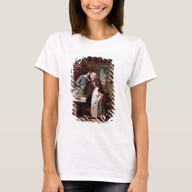 A Son's Devotion, 1868 (olja på canvas) Tee (Framsida)