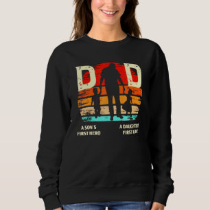 A Sons First Hero Pappa A-döttrar First Far Da T Shirt