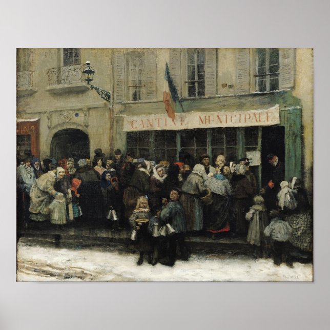 A Soppa Kitchen under belägringen av Paris Poster (Framsidan)