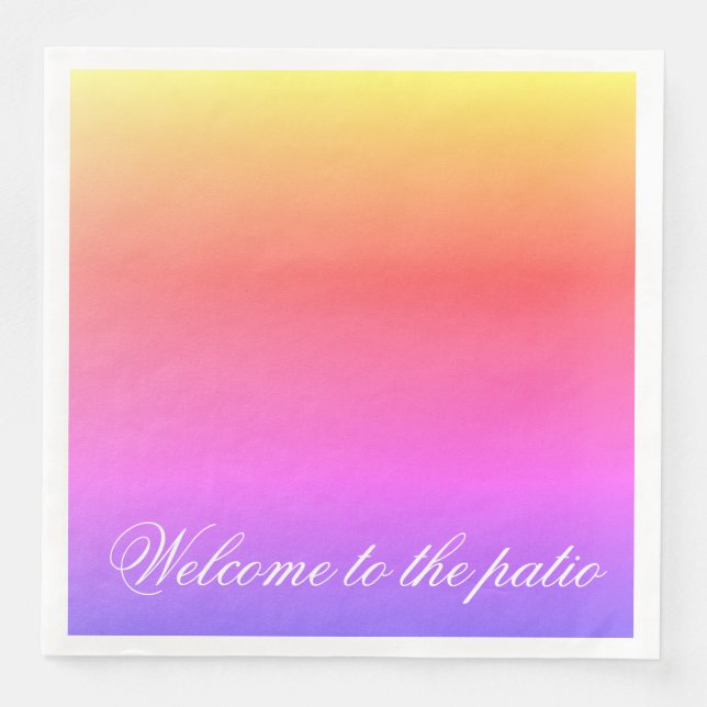 A Söt Vibrant Pastel Pappersservett (Framsida)