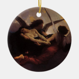 A Soul, framkallad till himlen av Bouguereau Julgransprydnad Keramik