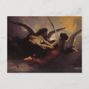 A Soul, framkallad till himlen av Bouguereau Vykort