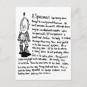 A Spaceman Vykort