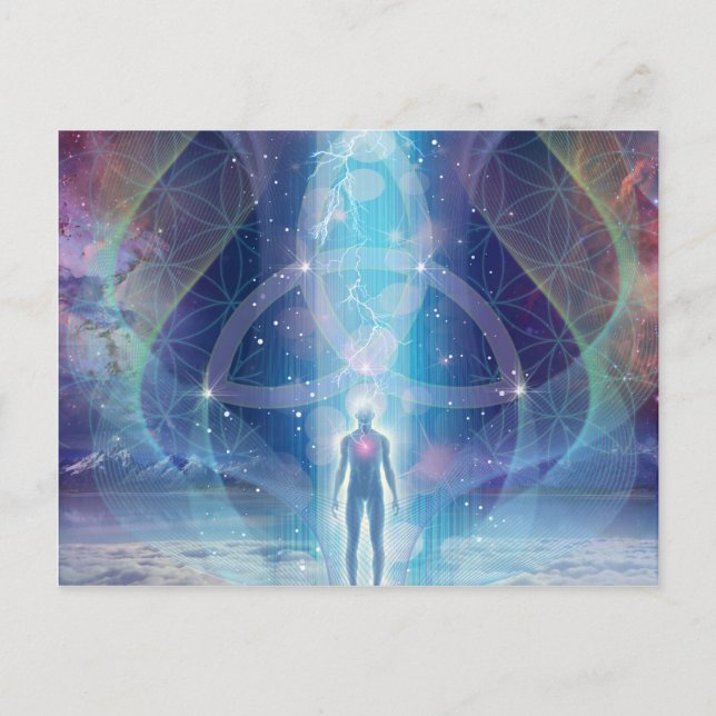 "A Spark of the Creator" - Trinity Vykort (Framsida)