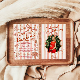 A special Delivery Photo Red Invitation Inbjudningar