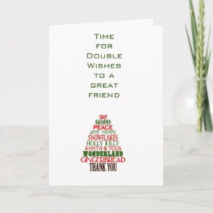 A "SPEICAL" BIRTHDAY/CHRISTMAS WISH AND TRÄD HELGKORT