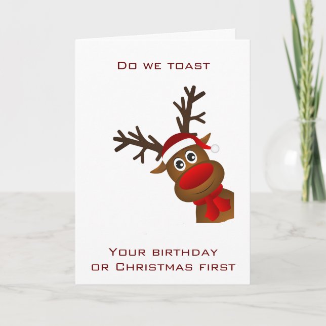 A "SPEICAL" BIRTHDAY/CHRISTMAS WISH & TOAST HELGKORT (Framsida)