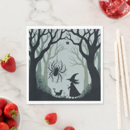 A Spider A Witch And A Woodland Cut-Out  Pappersservett