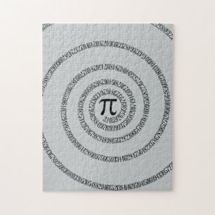 A spiral på Pi Klicka på Anpassa Ändra Grått F Pussel