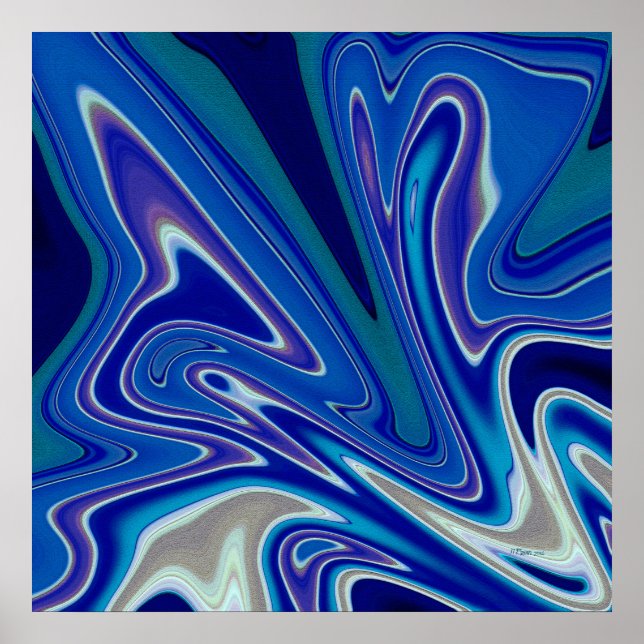 A Splash of Blue  24x24 Poster (Framsidan)