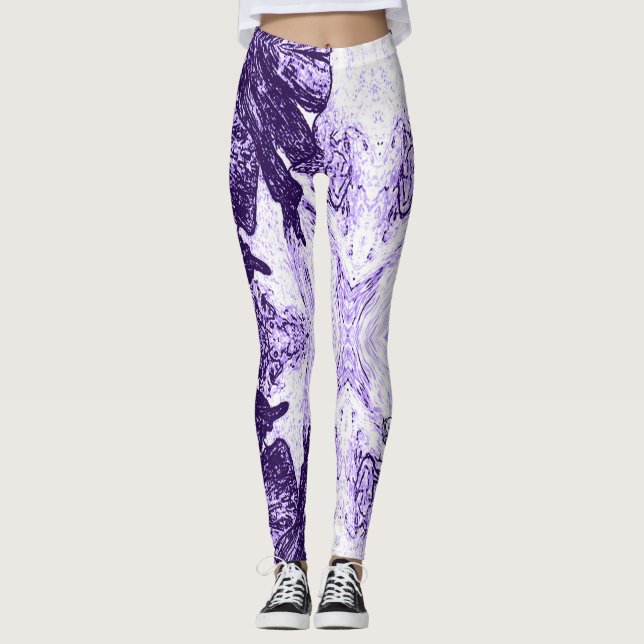 A Splash Of Purple Leggings (Framsida)