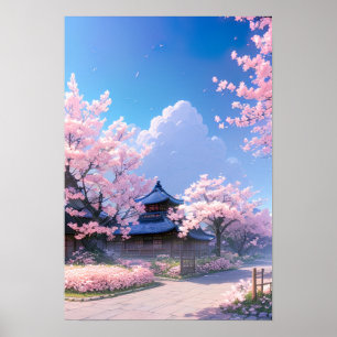 A Springtime Stroll, Cherry Blommars Beauty Poster