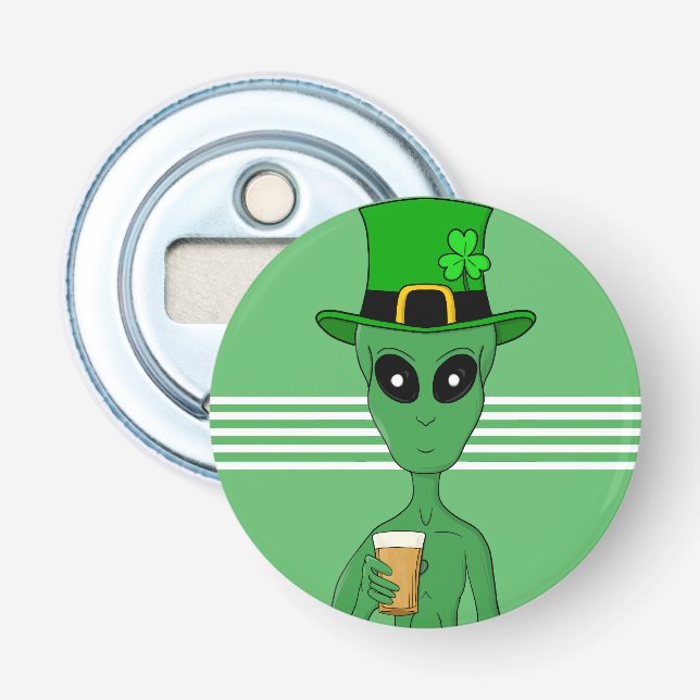 A St. Patrick's Alien Flasköppnare (Framsidan)