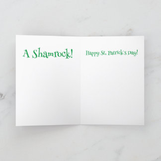 A St. Patrick's Day Robot Greeting Card Tack Kort