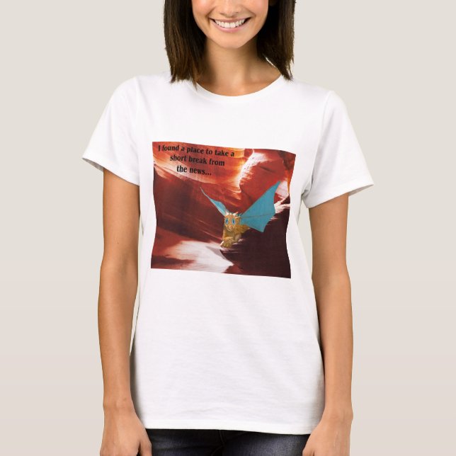 A Ställe att ta ett avbrott från Nyheterna T Shirt (Framsida)