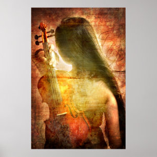 A Ställe to Rest (Violin Art Poster) Poster