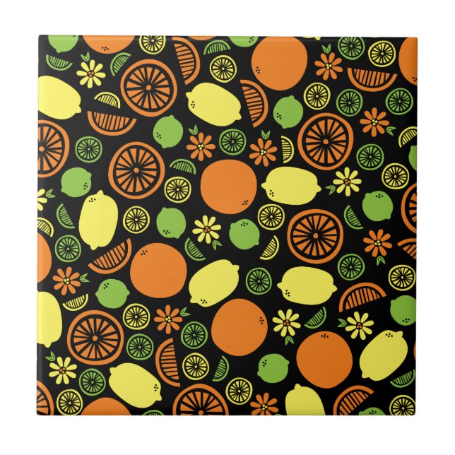A Stänk i Citrus Kakelplatta (Framsidan)