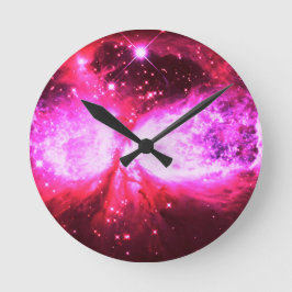 A Star är Born Rosa Rund Klocka