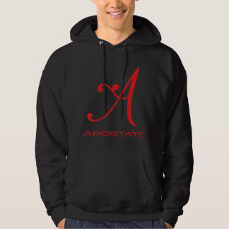 A står för Apostat, fd mormon med röda bokstaven Hoodie