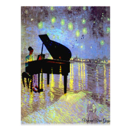 A Starry Natt i Rhome (Altered) Van Gogh/ Photo Fototryck