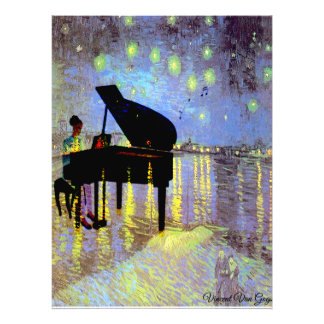 A Starry Natt i Rhome (Altered) Van Gogh/ Photo Fototryck