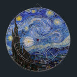 A Starry Night: Saint Remy av Vincent Van Gogh Darttavla<br><div class="desc">År är 1889. Vincent Van Gogh är patient på asyl Saint-Paul-de-Mausole i Saint-Rémy-de-Provence, Frankrike. Han lider av mental sjukdom, och hans läkare har rekommenderat honom att stanna inomhus och undvika att måla. Men Van Gogh kan inte motstå uppmaningen att skapa, och han tillbringar sina dagar med att måla landskapen och...</div>