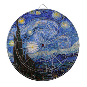 A Starry Night: Saint Remy av Vincent Van Gogh Darttavla