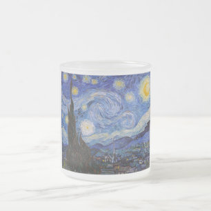 A Starry Night: Saint Remy av Vincent Van Gogh Frostad Glasmugg
