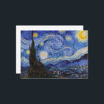 A Starry Night: Saint Remy av Vincent Van Gogh Inbjudningar<br><div class="desc">År är 1889. Vincent Van Gogh är patient på asyl Saint-Paul-de-Mausole i Saint-Rémy-de-Provence, Frankrike. Han lider av mental sjukdom, och hans läkare har rekommenderat honom att stanna inomhus och undvika att måla. Men Van Gogh kan inte motstå uppmaningen att skapa, och han tillbringar sina dagar med att måla landskapen och...</div>