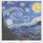 A Starry Night: Saint Remy av Vincent Van Gogh Klistermärken<br><div class="desc">År är 1889. Vincent Van Gogh är patient på asyl Saint-Paul-de-Mausole i Saint-Rémy-de-Provence, Frankrike. Han lider av mental sjukdom, och hans läkare har rekommenderat honom att stanna inomhus och undvika att måla. Men Van Gogh kan inte motstå uppmaningen att skapa, och han tillbringar sina dagar med att måla landskapen och...</div>