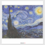 A Starry Night: Saint Remy av Vincent Van Gogh Klistermärken<br><div class="desc">År är 1889. Vincent Van Gogh är patient på asyl Saint-Paul-de-Mausole i Saint-Rémy-de-Provence, Frankrike. Han lider av mental sjukdom, och hans läkare har rekommenderat honom att stanna inomhus och undvika att måla. Men Van Gogh kan inte motstå uppmaningen att skapa, och han tillbringar sina dagar med att måla landskapen och...</div>
