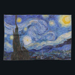 A Starry Night: Saint Remy av Vincent Van Gogh Kökshandduk<br><div class="desc">År är 1889. Vincent Van Gogh är patient på asyl Saint-Paul-de-Mausole i Saint-Rémy-de-Provence, Frankrike. Han lider av mental sjukdom, och hans läkare har rekommenderat honom att stanna inomhus och undvika att måla. Men Van Gogh kan inte motstå uppmaningen att skapa, och han tillbringar sina dagar med att måla landskapen och...</div>